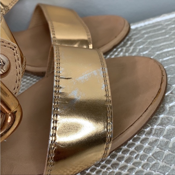 Giuseppe Zanotti $895 Metallic Double Buckle Strap Sandal, 6.5 - Picture 6 of 16